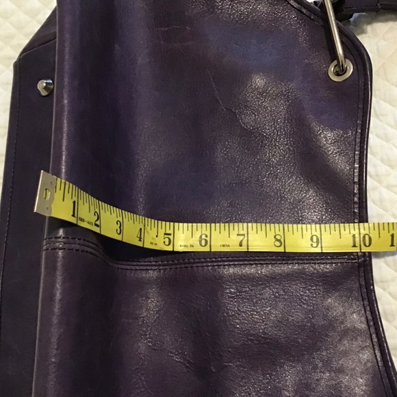 Genuine Leather, Italian  Pulicati Purple Purse - Picture 10 of 10